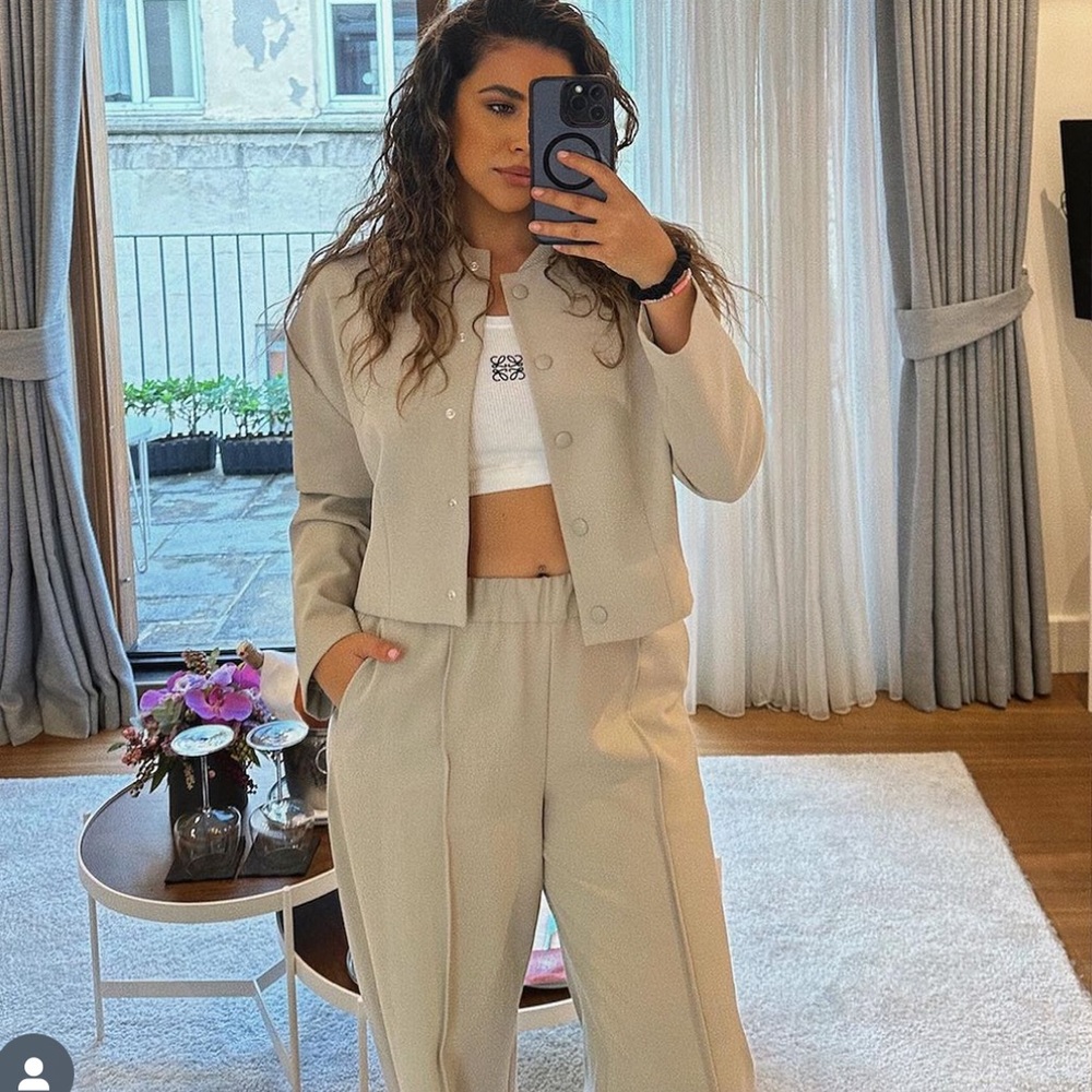 Zara 2-Piece Bomber and Pants Set